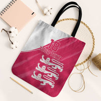 Custom Bailiwick of Jersey Cricket Tote Bag Jer Lions Champion Pink Version - Wonder Print Shop