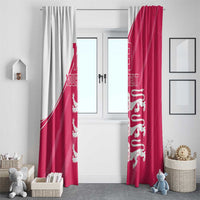 Custom Bailiwick of Jersey Cricket Window Curtain Jer Lions Champion Pink Version - Wonder Print Shop