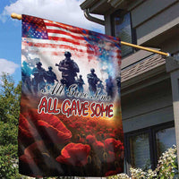 USA Veterans Day Garden Flag All Gave Some With Poppy Patterns - Wonder Print Shop