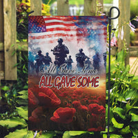 USA Veterans Day Garden Flag All Gave Some With Poppy Patterns - Wonder Print Shop