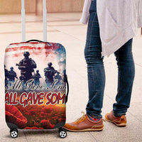 USA Veterans Day Luggage Cover All Gave Some With Poppy Patterns - Wonder Print Shop