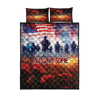 USA Veterans Day Quilt Bed Set All Gave Some With Poppy Patterns - Wonder Print Shop