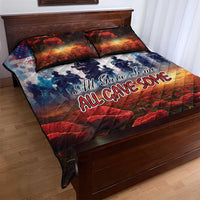 USA Veterans Day Quilt Bed Set All Gave Some With Poppy Patterns - Wonder Print Shop