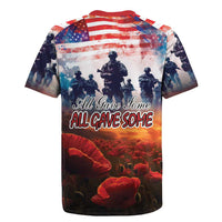 USA Veterans Day Rugby Jersey All Gave Some With Poppy Patterns - Wonder Print Shop