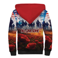 USA Veterans Day Sherpa Hoodie All Gave Some With Poppy Patterns - Wonder Print Shop
