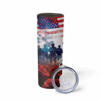 USA Veterans Day Skinny Tumbler All Gave Some With Poppy Patterns - Wonder Print Shop