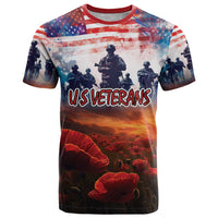 USA Veterans Day T Shirt All Gave Some With Poppy Patterns - Wonder Print Shop