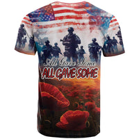 USA Veterans Day T Shirt All Gave Some With Poppy Patterns - Wonder Print Shop