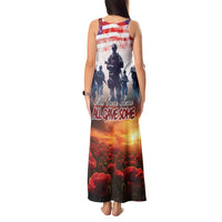 USA Veterans Day Tank Maxi Dress All Gave Some With Poppy Patterns - Wonder Print Shop