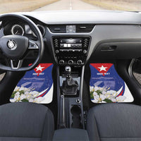Personalized Cuba Hedychium Coronarium Car Mats With Coat Of Arms - Wonder Print Shop