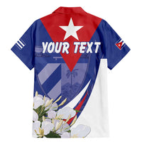 Personalized Cuba Hedychium Coronarium Family Matching Mermaid Dress and Hawaiian Shirt With Coat Of Arms - Wonder Print Shop