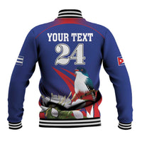 Custom Cuba Independence Day 1868 Baseball Jacket Tocororo With White Mariposa - Wonder Print Shop