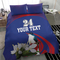 Custom Cuba Independence Day 1868 Bedding Set Tocororo With White Mariposa - Wonder Print Shop