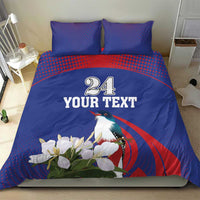 Custom Cuba Independence Day 1868 Bedding Set Tocororo With White Mariposa - Wonder Print Shop