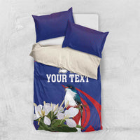 Custom Cuba Independence Day 1868 Bedding Set Tocororo With White Mariposa - Wonder Print Shop