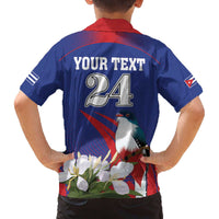 Custom Cuba Independence Day 1868 Family Matching Off The Shoulder Long Sleeve Dress and Hawaiian Shirt Tocororo With White Mariposa - Wonder Print Shop