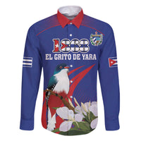 Custom Cuba Independence Day 1868 Family Matching Off The Shoulder Long Sleeve Dress and Hawaiian Shirt Tocororo With White Mariposa - Wonder Print Shop