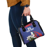 Custom Cuba Independence Day 1868 Shoulder Handbag Tocororo With White Mariposa