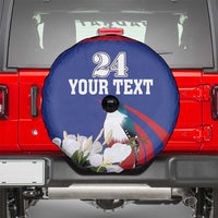 Custom Cuba Independence Day 1868 Spare Tire Cover Tocororo With White Mariposa - Wonder Print Shop