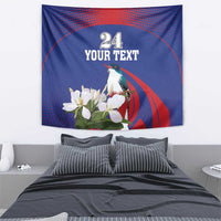 Custom Cuba Independence Day 1868 Tapestry Tocororo With White Mariposa - Wonder Print Shop
