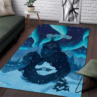 Yule Be Eaten Personalized Area Rug Christmas Cat Jolakotturinn Icelandic - Wonder Print Shop