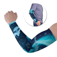 Yule Be Eaten Personalized Arm Sleeves Christmas Cat Jolakotturinn Icelandic - Wonder Print Shop