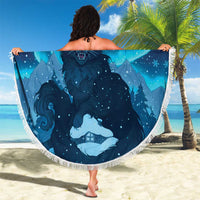 Yule Be Eaten Personalized Beach Blanket Christmas Cat Jolakotturinn Icelandic - Wonder Print Shop