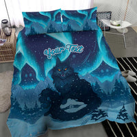 Yule Be Eaten Personalized Bedding Set Christmas Cat Jolakotturinn Icelandic - Wonder Print Shop