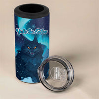 Yule Be Eaten Personalized 4 in 1 Can Cooler Tumbler Christmas Cat Jolakotturinn Icelandic - Wonder Print Shop