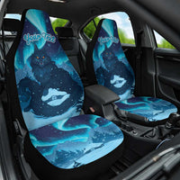 Yule Be Eaten Personalized Car Seat Cover Christmas Cat Jolakotturinn Icelandic - Wonder Print Shop