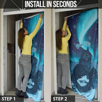 Yule Be Eaten Personalized Door Cover Christmas Cat Jolakotturinn Icelandic - Wonder Print Shop