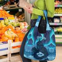 Yule Be Eaten Personalized Grocery Bag Christmas Cat Jolakotturinn Icelandic - Wonder Print Shop