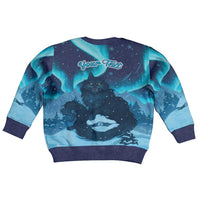 Yule Be Eaten Personalized Kid Ugly Christmas Sweater Christmas Cat Jolakotturinn Icelandic - Wonder Print Shop