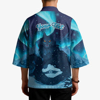 Yule Be Eaten Personalized Kimono Christmas Cat Jolakotturinn Icelandic - Wonder Print Shop