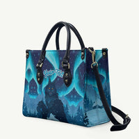 Yule Be Eaten Personalized Leather Bag Christmas Cat Jolakotturinn Icelandic - Wonder Print Shop