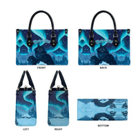 Yule Be Eaten Personalized Leather Bag Christmas Cat Jolakotturinn Icelandic - Wonder Print Shop