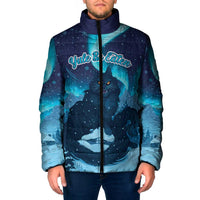 Yule Be Eaten Personalized Padded Jacket Christmas Cat Jolakotturinn Icelandic - Wonder Print Shop