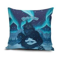 Yule Be Eaten Personalized Pillow Cover Christmas Cat Jolakotturinn Icelandic - Wonder Print Shop