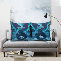 Yule Be Eaten Personalized Pillow Cover Christmas Cat Jolakotturinn Icelandic - Wonder Print Shop