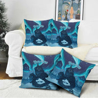 Yule Be Eaten Personalized Pillow Cover Christmas Cat Jolakotturinn Icelandic - Wonder Print Shop