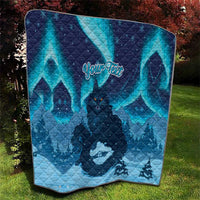 Yule Be Eaten Personalized Quilt Christmas Cat Jolakotturinn Icelandic - Wonder Print Shop