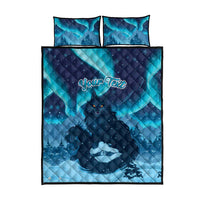 Yule Be Eaten Personalized Quilt Bed Set Christmas Cat Jolakotturinn Icelandic - Wonder Print Shop