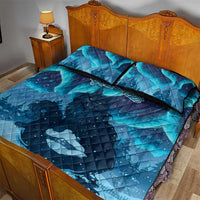 Yule Be Eaten Personalized Quilt Bed Set Christmas Cat Jolakotturinn Icelandic - Wonder Print Shop