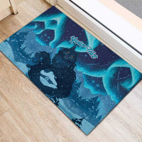 Yule Be Eaten Personalized Rubber Doormat Christmas Cat Jolakotturinn Icelandic - Wonder Print Shop