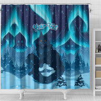 Yule Be Eaten Personalized Shower Curtain Christmas Cat Jolakotturinn Icelandic - Wonder Print Shop