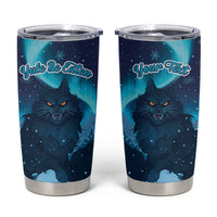 Yule Be Eaten Personalized Tumbler Cup Christmas Cat Jolakotturinn Icelandic - Wonder Print Shop