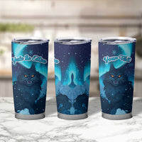 Yule Be Eaten Personalized Tumbler Cup Christmas Cat Jolakotturinn Icelandic - Wonder Print Shop