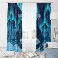 Yule Be Eaten Personalized Window Curtain Christmas Cat Jolakotturinn Icelandic - Wonder Print Shop