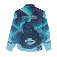 Yule Be Eaten Personalized Women Casual Shirt Christmas Cat Jolakotturinn Icelandic - Wonder Print Shop