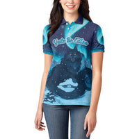 Yule Be Eaten Personalized Women Polo Shirt Christmas Cat Jolakotturinn Icelandic - Wonder Print Shop